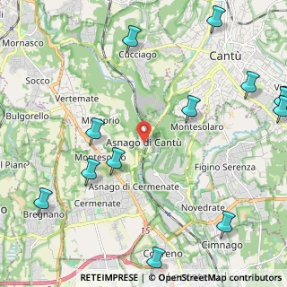Mappa Via I Maggio, 22063 Cantù CO, Italia (3.07846)