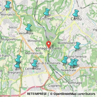 Mappa Via I Maggio, 22063 Cantù CO, Italia (2.92182)