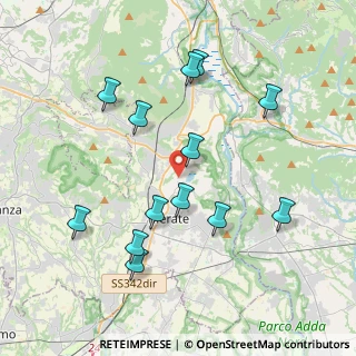 Mappa Via Fontane, 23807 Merate LC, Italia (3.97692)