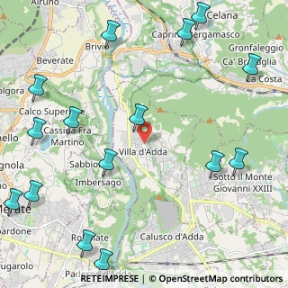 Mappa Via San Giovanni, 24030 Villa d'Adda BG, Italia (3.06933)