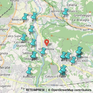 Mappa Via San Giovanni, 24030 Villa d'Adda BG, Italia (2.4765)
