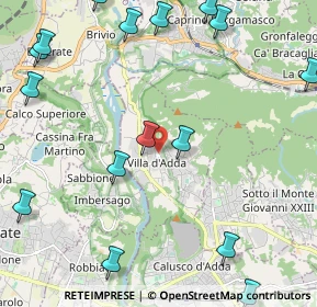 Mappa Via S. Giovanni, 24030 Villa D'adda BG, Italia (2.95938)