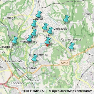 Mappa Via Isonzo, 22060 Figino Serenza CO, Italia (1.83091)