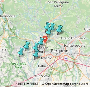 Mappa 24030 Valbrembo BG, Italia (5.34455)