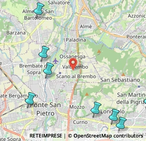 Mappa 24030 Valbrembo BG, Italia (3.55)