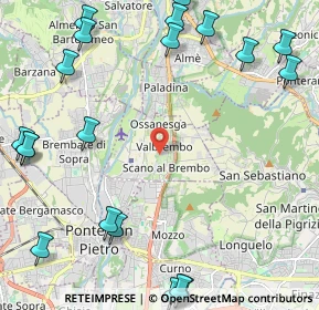 Mappa 24030 Valbrembo BG, Italia (3.143)