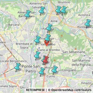Mappa 24030 Valbrembo BG, Italia (2.35214)