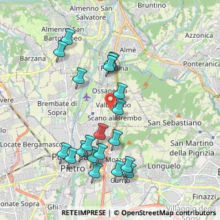 Mappa 24030 Valbrembo BG, Italia (2.062)