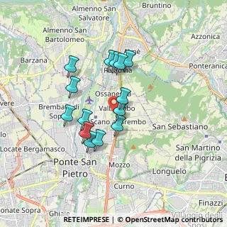 Mappa 24030 Valbrembo BG, Italia (1.415)
