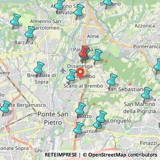 Mappa 24030 Valbrembo BG, Italia (2.74722)