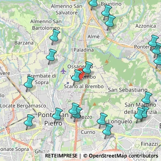 Mappa 24030 Valbrembo BG, Italia (2.931)