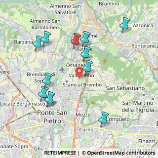 Mappa 24030 Valbrembo BG, Italia (2.10167)