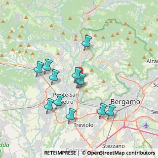 Mappa 24030 Valbrembo BG, Italia (3.49167)