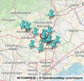 Mappa Via San Bartolomea, 31050 Ponzano Veneto TV, Italia (8.27063)