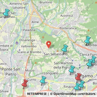 Mappa Via Fontana, 24129 Bergamo BG, Italia (3.72364)