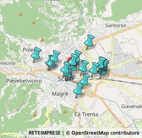 Mappa Piazza Almerigo da Schio, 36015 Schio VI, Italia (1.117)