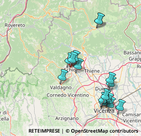 Mappa Piazza Almerigo da Schio, 36015 Schio VI, Italia (16.3)