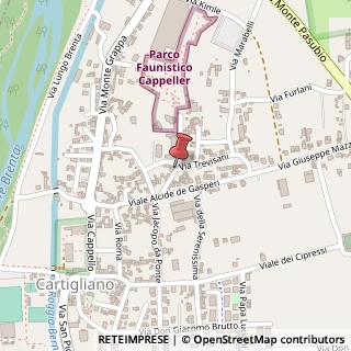 Mappa Via Trevisani, 15, 36050 Cartigliano, Vicenza (Veneto)