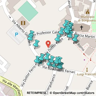 Mappa Via Professor Calderini, 13011 Borgosesia VC, Italia (0.0575)