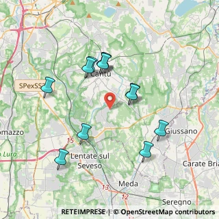 Mappa Via Meucci, 22060 Figino Serenza CO, Italia (3.50833)