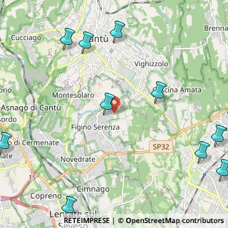 Mappa Via Meucci, 22060 Figino Serenza CO, Italia (3.3475)