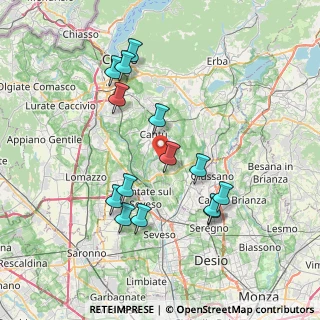 Mappa Via Meucci, 22060 Figino Serenza CO, Italia (7.31357)