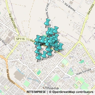 Mappa Via Torre, 36016 Thiene VI, Italia (0.20741)