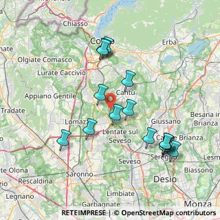 Mappa Via dei Partigiani, 22063 Cantù CO, Italia (7.67)