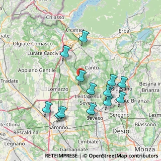 Mappa Via G. Mameli, 22063 Cantù CO, Italia (7.53308)