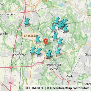 Mappa Via dei Partigiani, 22063 Cantù CO, Italia (3.30063)