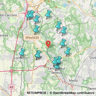 Mappa Via dei Partigiani, 22063 Cantù CO, Italia (4.02933)