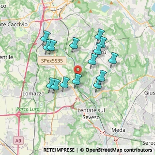 Mappa Via dei Partigiani, 22063 Cantù CO, Italia (3.204)