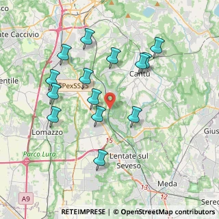 Mappa Via dei Partigiani, 22063 Cantù CO, Italia (3.78929)