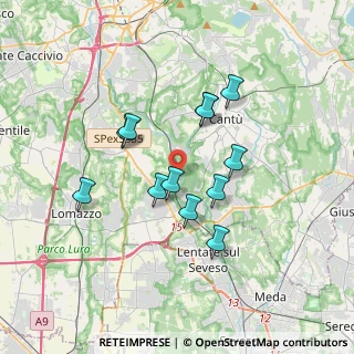 Mappa Via dei Partigiani, 22063 Cantù CO, Italia (2.93833)