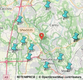 Mappa Via dei Partigiani, 22063 Cantù CO, Italia (5.40417)