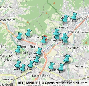 Mappa Via Marzanica, 24124 Bergamo BG, Italia (2.1915)