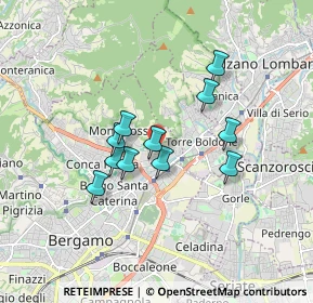 Mappa Via Marzanica, 24124 Bergamo BG, Italia (1.33545)