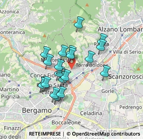 Mappa Via Marzanica, 24124 Bergamo BG, Italia (1.4455)