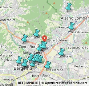 Mappa Via Marzanica, 24124 Bergamo BG, Italia (2.11611)