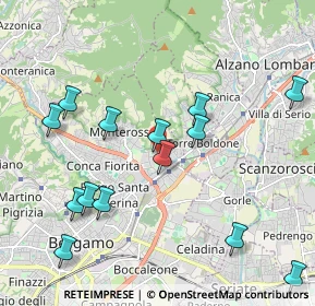 Mappa Via Marzanica, 24124 Bergamo BG, Italia (2.24286)