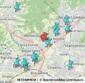 Mappa Via Marzanica, 24124 Bergamo BG, Italia (2.22692)