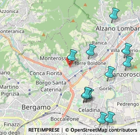 Mappa Via Marzanica, 24124 Bergamo BG, Italia (2.43727)