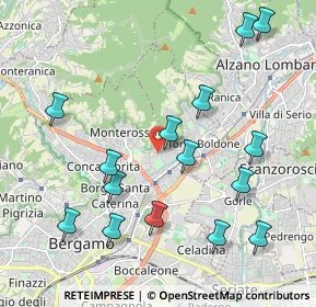 Mappa Via Marzanica, 24124 Bergamo BG, Italia (2.24067)