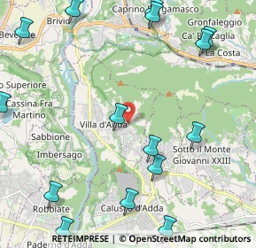 Mappa Via Alzata, 24030 Villa D'adda BG, Italia (2.89267)