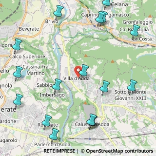 Mappa Via S. Carlo, 24030 Villa d'Adda BG, Italia (2.96706)