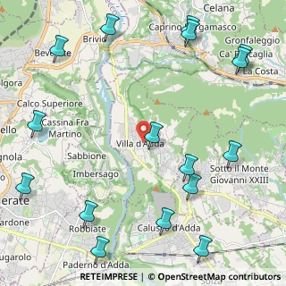 Mappa Via S. Carlo, 24030 Villa d'Adda BG, Italia (3.00625)