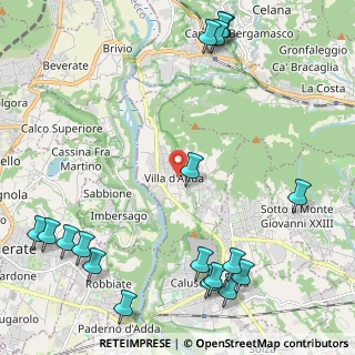 Mappa Via San Carlo, 24030 Villa d'Adda BG, Italia (3.06722)