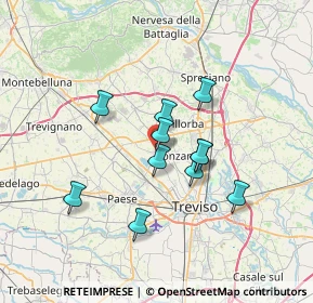 Mappa Vicolo San Bartolomea, 31050 Ponzano Veneto TV, Italia (5.47273)