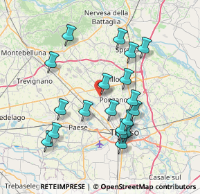 Mappa Vicolo San Bartolomea, 31050 Ponzano Veneto TV, Italia (7.06737)