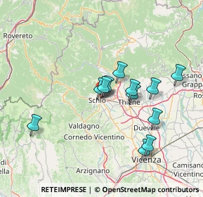 Mappa Via Gabriele D'Annunzio, 36015 Schio VI, Italia (12.49667)